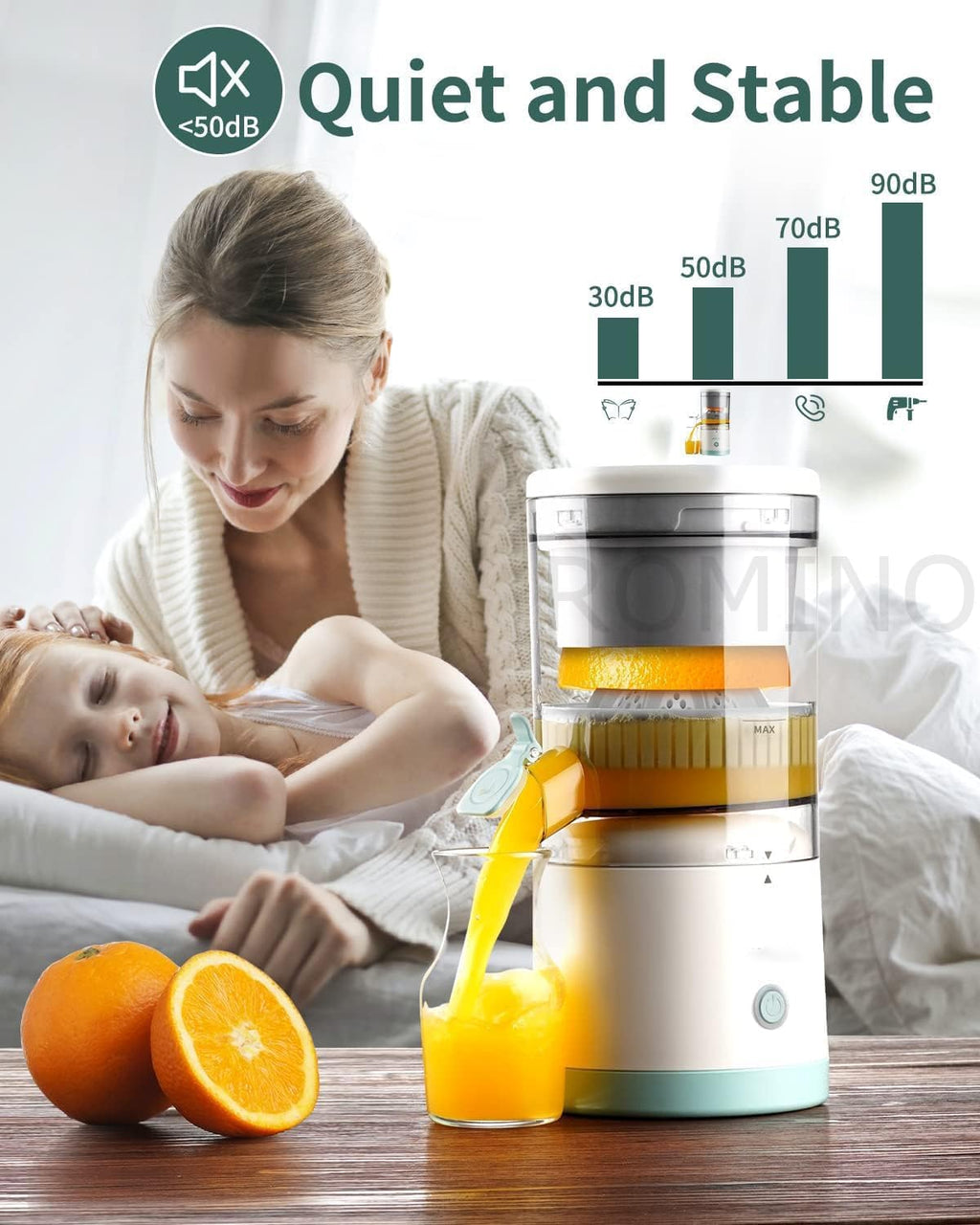 Portable Wireless Electric Citrus Juicer (200ml)