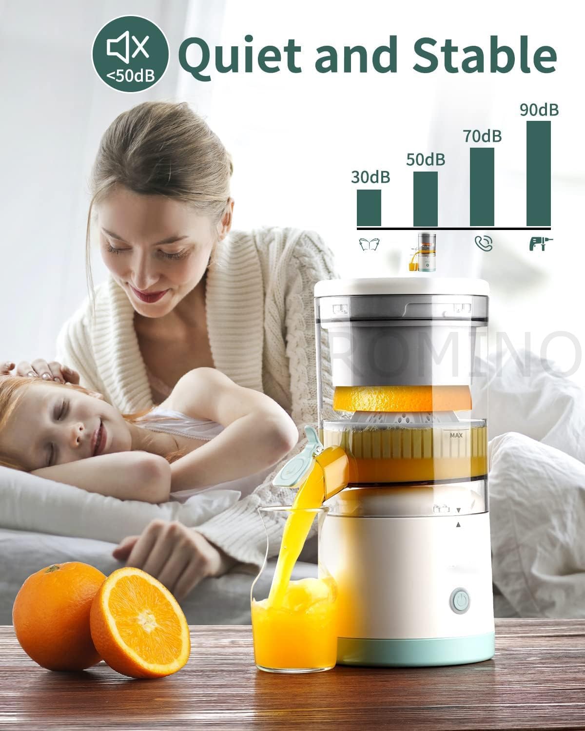 Portable Wireless Electric Citrus Juicer (200ml)