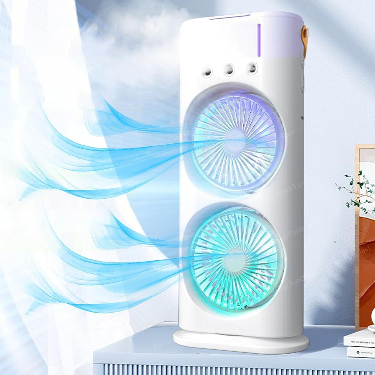 Portable Mini Air Cooler with Spray Fan