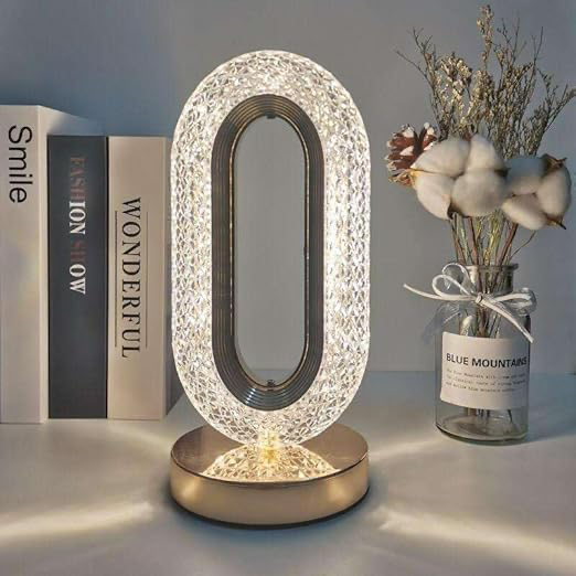 Crystal Touch LED Table Lamp (Rechargeable)